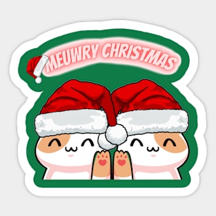 Christmas Cats Sticker